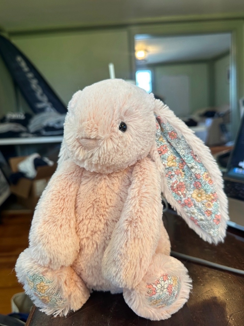 Jellycat Medium Blush Blossom Bunny - Picture 2 of 4